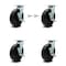Service Caster 8 Inch Polyolefin Caster Set with Ball Bearings 4 Brake 2 Swivel Lock SCC SCC-30CS820-POB-TLB-BSL-2-TLB-2 - alternate 1